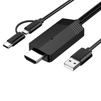MiraScreen USB to HDMI Cable for Android Phone Tablet to TV, 1080P Android to TV Digital AV Converter Cable Compatible with Android Device (No Power Supply)