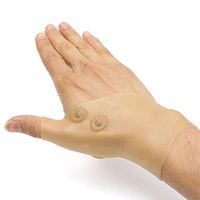 Alician Adults Magnetic Therapy Gloves Wrist Thumb Support Silicone Gloves Arthritis Pressure Corrector Pain Relief Gloves