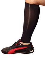 CzSalus Basketball, Running, Baseball, Football, Cycling, Training Sport Calf Sleeves with Graduated Compression - 1/S Black