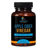 100% Natural Raw Apple Cider Vinegar Pills Extra Strength 1300mg - Weight and Appetite Support, Made in USA, Best Vegan ACV, Metabolism Support & Detox Cleanse Supplement - 60 Capsules