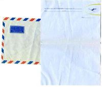 Lufthansa On Board Stationery & Envelope German Airline
