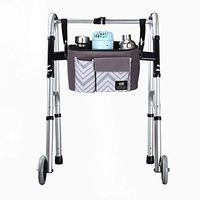 Walker Rollator Accessory Bag, Hands Free Walkers Bag,Universa Wheelchair Storage Tote Bag - Folding Walkers Organizer Pouch for Disabled Elderly,Handicap,Seniors 12"L x 7.8"H x 6"W