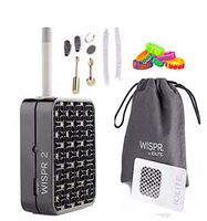 IOLITE WISPR 2 Portable Butane Powered Aromatherapy Diffuser (Black) + (2) I LOVE BOOBIES Bracelets