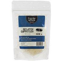 Herb Affair Clear Empty Gelatin Capsules Size 4-1000 Count – Holds 120-240mg- Great for Small Dogs and Kids Medication - Works with Most Capsule Fillers