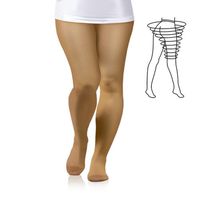 PLUS SIZE 23-32 mmHg, MEDICAL GRADE Compression Pantyhose, CCL2 Support Tights with Closed Toe Class II (X-Large)