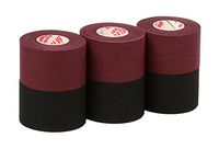 Mueller Athletic Tape Sports Tape, Maroon and Black 6 rolls