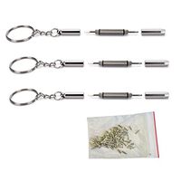 AM Landen3 pcs 3 in 1 Precision Mini Screwdriver Flat Head Nut for Cell Phones, Watches with Screws.
