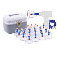 Massage Tools Back Massagers Vacuum Cupping, Vacuum Suction Cup Household Electric Cupping Chinese Traditional Cupping Vacuum Magnetic Cupping Physical Massage (30 cans)