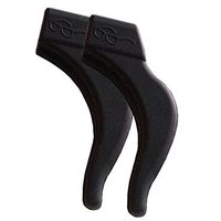 GMS Optical® High Quality Form Fitting Silicone Temple Tips - Sports & Active Eye Wear Enhancers - Black (1)