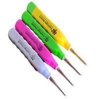 OUNONA 4pcs LED Lighting Ear Pick Lighted Earwax Removal Swab Baby Kids Safe Earwax Remover Tool (Random)
