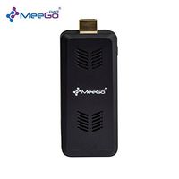 MeeGoPad T07 2GB RAM Official Licensed Windows 10 Home Version Mini PC, Intel Atom Cherry Trail x5-Z8300 Quad-core Compute Stick, 32G Storage Support WiFi 802.11b/g/n Bluetooth 4.0 TV Box (Black)