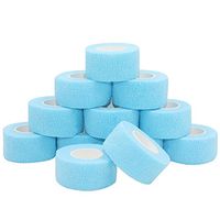 COMOmed Self Stick Cohesive Bandage Latex FDA Approved 1"x5 Yards First Aid Bandages Stretch Sport Wrap Vet Tape for Wrist Ankle Sprain and Swelling,Light Blue