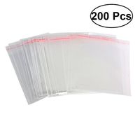 ROSENICE 10 x 15CM Adhesive Cello Bags for Bakery Candle Soap Cookie 100pcs