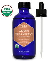Zongle USDA Certified Organic Hemp Seed Oil, Safe To Ingest, Unrefined Virgin, Cold Pressed, 4 Oz