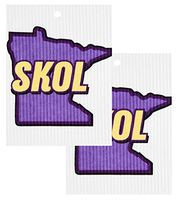 Kattinatt Swedish Wash Towels Minnesota Skol 2 Pack