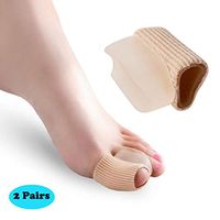 Hammer Toe Sleeve,Fencia Gel Corn Pad,Protectors Pack of 4 Hammer Toe Straightener Protector Sleeve Tube with Big Toe Gel Spacers Cushion for Bunion,Hallux Valgus,Toe Alignment,Overlap Toes in Shoes