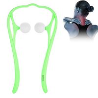 Trigger Point Neck Massager Shoulder Massager Roller Ball Self Massage Tool Shoulder Neck Back Pain Relieve Massager Old Man, Student, White Collar(Green)