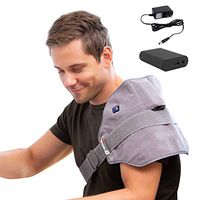 [Portable Battery] 19" x 11" Venture Heat Infrared Heating Pad for Cramps Pain Relief - Electric Heated Wrap for Back, Shoulder, Sprains, Joint Injury, 100-240v Travel Hot Compress