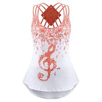 Adeliber Vintage t Shirts Kikisa Wanderlust O-Neck Tank Tops Women Letter Print Casual Sleeveless Vest T-Shirt