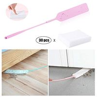 25.7in Detachable Cleaning Duster Brush with 30pcs Non-Woven Dust Cleaner for Sofa Bed Furniture Bottom Household Cleaning Tool (Green)