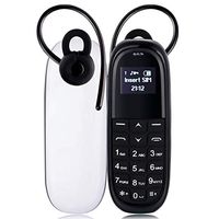 Rcsbtd Network: 2G (White + Black), Individual SIM, Anti-Lost, MTK6261DA, Hands Release Bluetooth Dialer Headphone, Side Keyboard, Miniskirt Wandering Phone (Color : Color1)
