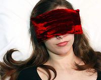 Candi Andi Eye Pillow | Flax Seed Fill | Unscented | Ruby Red | TEPV-RD