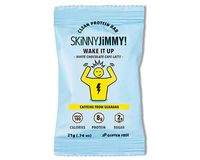 Skinny Jimmy! Wake It Up Bar, White Chocolate Café Latte, Under 100 Calories Mini Protein Bar with Guarana Caffeine, 24 Count