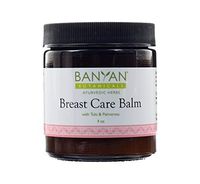 Banyan Botanicals Breast Care Balm - Certified Organic, 4 oz - Tulsi & Palmarosa for Massage Aid for Regular Breast Care