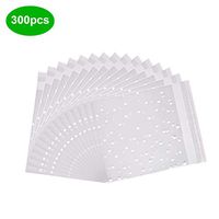 Kastma Self-Adhesive Clear Cellophane Bags Clear Treat Bags for Cookie Bakery, Candy, Snacks Cellophane Bags Transparent Bags for Festival Gift Package