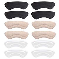Heel Cushion Inserts Heel Grips Heel Pads - Reusable Self-Adhesive Shoe Inserts Liners for Men and Women's Loose Shoes, Shoe Pads for Preventing Heel Slipping, Rubbing, 6 Pairs
