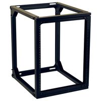 VMP ER-W24 19-Inch Wall Mounted Equipment Rack (24-Inch Height, Black)