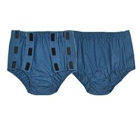 2pcs Men 100% Pure Cotton Breathable Reusable Washable Underwear Aid Under Pants for Elderly Patients Disability Incontinence - XXL 3XL - Easy to Put on/Take Off