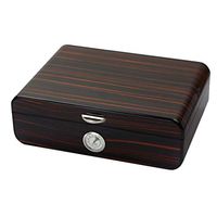 DPLLM Cigar humidor Box, Good Sealing Portable Removable Cigar Desktop Box Cedar Humidor Lightweight Small Size Great for Travel,Black_280x205x100mm/11x8x4in