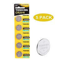 Toshiba CR2016 3V Lithium Coin Cell Battery Pack of 5