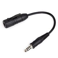 DLP Tactical Amplifier/Dynamic-to-Condenser Mic Adaptor for Low Impedance Peltor Comtac/MSA Sordin Headset to High Impedance PTT/Radio