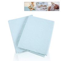 Waterproof Bed Underpad, 2Pcs Washable Reusable Incontinence Bed Pads with Strong Absorbency for Incontinence Elder Adults Baby Women
