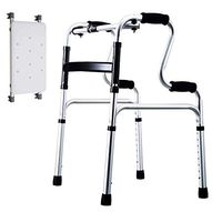 ZXGFA Folding Lightweight Mobility Walking Aid Frame Walker Adjustable Height, for Disabled and Elderly,A