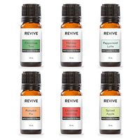 REVIVE Essential Oils HOLIDAY BLENDS KIT - 100% Pure Therapeutic Grade, For Diffuser, Humidifier, Massage, Aromatherapy, Skin & Hair Care - Cruelty Free - Unrefined Oils With No Fillers.