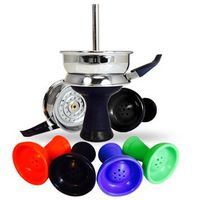 VAPOR HOOKAHS EGYPTIAN STYLE SILICONE BOWL: SUPPLIES FOR HOOKAHS–These Hookah bowls are accessory pieces for shisha pipes. These accessories parts come in various colors & work like an HMD. (Red Bowl)