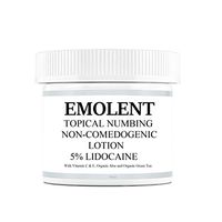EMOLENT, 5% Lidocaine Topical Numbing Non-Comedogenic Lotion, With Vitamin C & E, Organic Aloe and Organic Green Tea for Deeper Penetration, Local and Anorectal Discomfort, 2 fl.oz