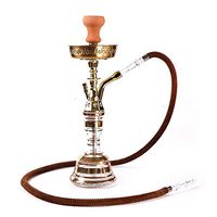 XZYP Arabian Modern Hookah, Stainless Steel High-Grade Arabic Hookah Set, Acrylic Hookah Hookah Shisha,Gold