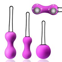Kegel Exercise Weights for Women, Premium Silicone Kegel Balls Girls Bladder Control Pelvic Floor Exercise for Tightening Beginner, Training Exercise Purple