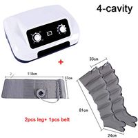 NYPB 4 Air Chambers Leg Compression Massager, for Foot Calf and Knee Circulation Massage Relax Pain Relief Massage 8 Intensity Levels Timing Function Helps Ease Swelling and Edema Pains,Package f