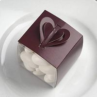 Efavormart Burgundy Box Wraps for Wedding Event Birthday Party Bridal Shower Anniversary Favor Decor Box Wraps -100pc