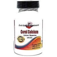 Coral Calcium Calcium 500mg Magnesium 250mg with Zinc 12.5mg * 100 Caps 100% Natural - by EarhNaturalSupplements