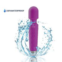 PERIKES Personal Mini Wand Massager with 20 Magic Vibration Wireless USB Rechargeable Handheld Waterproof Mute Shoulder Neck Back Body Massager Deep Stress Relax Gift for Women/Men (red)