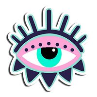 Evil Eye Sticker Oracle Eye Stickers Waterbottle Sticker Tumblr Stickers Laptop Stickers Vinyl Stickers