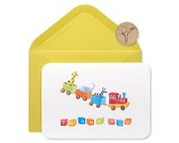Papyrus Baby Shower Thank You Cards with Envelopes, Toy Train (12-Count)