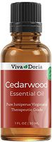 Viva Doria 100% Pure Cedarwood Essential Oil, Undiluted, Therapeutic Grade, Virginiana Cedarwood oil, 30 mL (1fl oz)