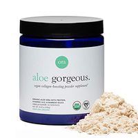 Ora Organic Vegan Collagen-Boosting Powder for Women and Men - Hair, Skin, Nails Support - Bamboo Silica, Plant-Based Protein, Organic Vitamin C, Aloe Vera - Vanilla Flavor, 20 Servings